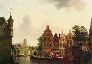 unknow artist European city landscape, street landsacpe, construction, frontstore, building and architecture. 169 oil painting on canvas